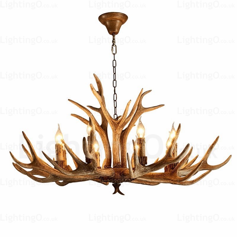 8 Light Country Rustic Nordic Modern Contemporary Chandelier