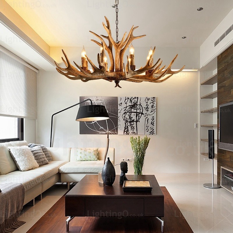 8 Light Country Rustic Nordic Modern Contemporary Chandelier
