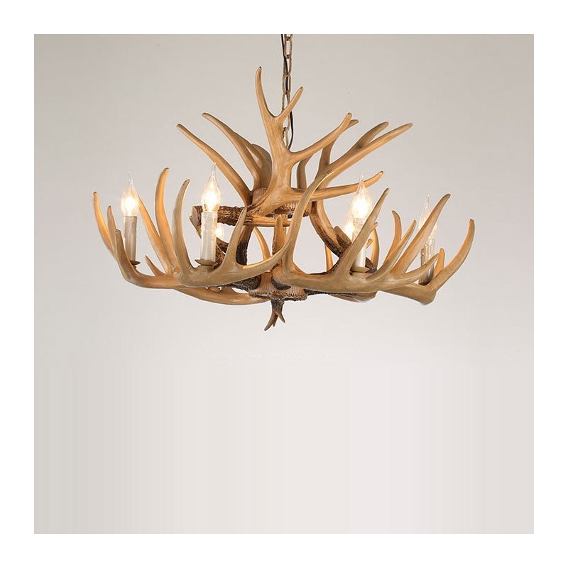 6 Light Vintage Retro Chandelier