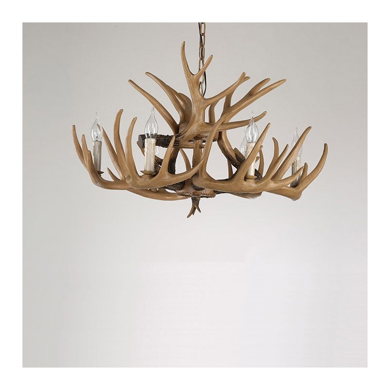 6 Light Vintage Retro Chandelier