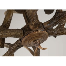 6 Light Vintage Retro Chandelier