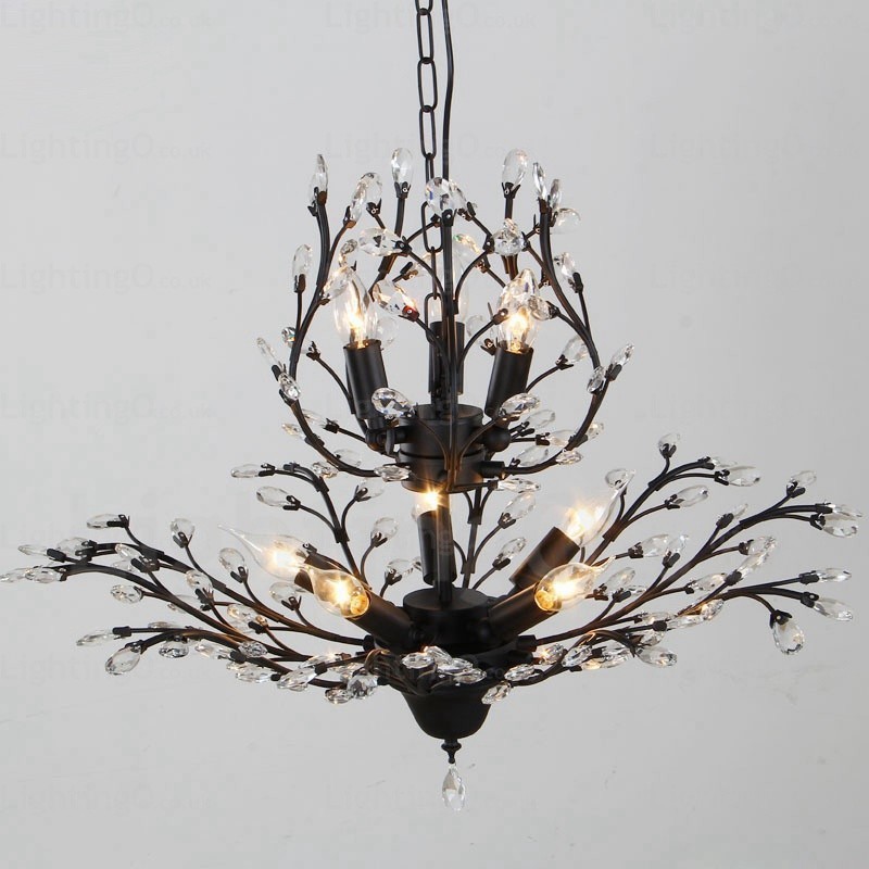 8 Light Country Rustic Chandelier