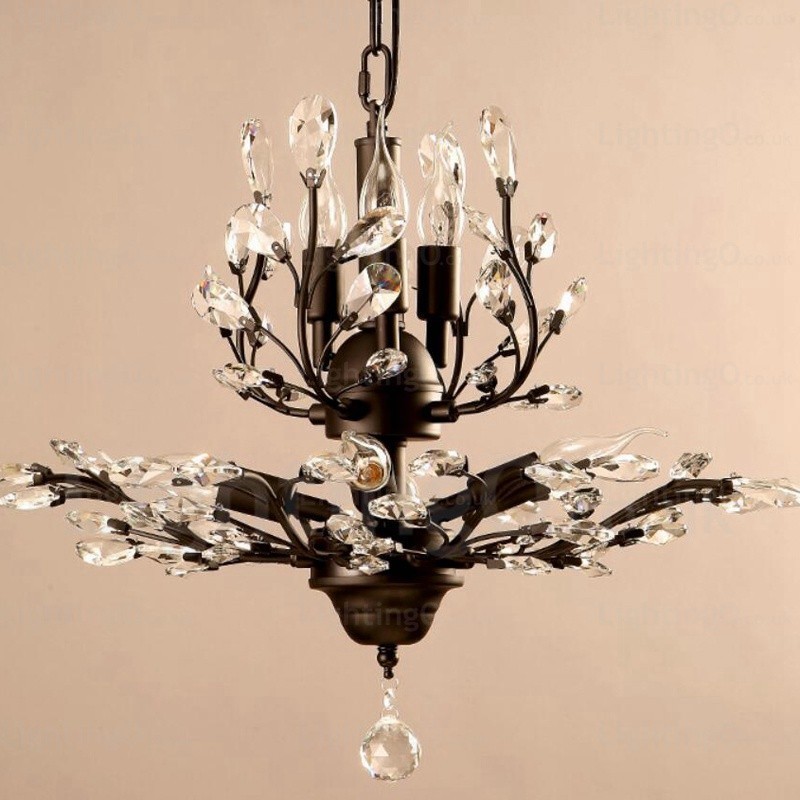 8 Light Country Rustic Chandelier
