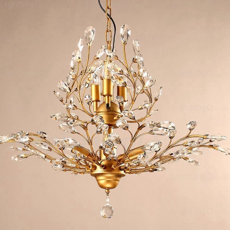 8 Light Country Rustic Chandelier