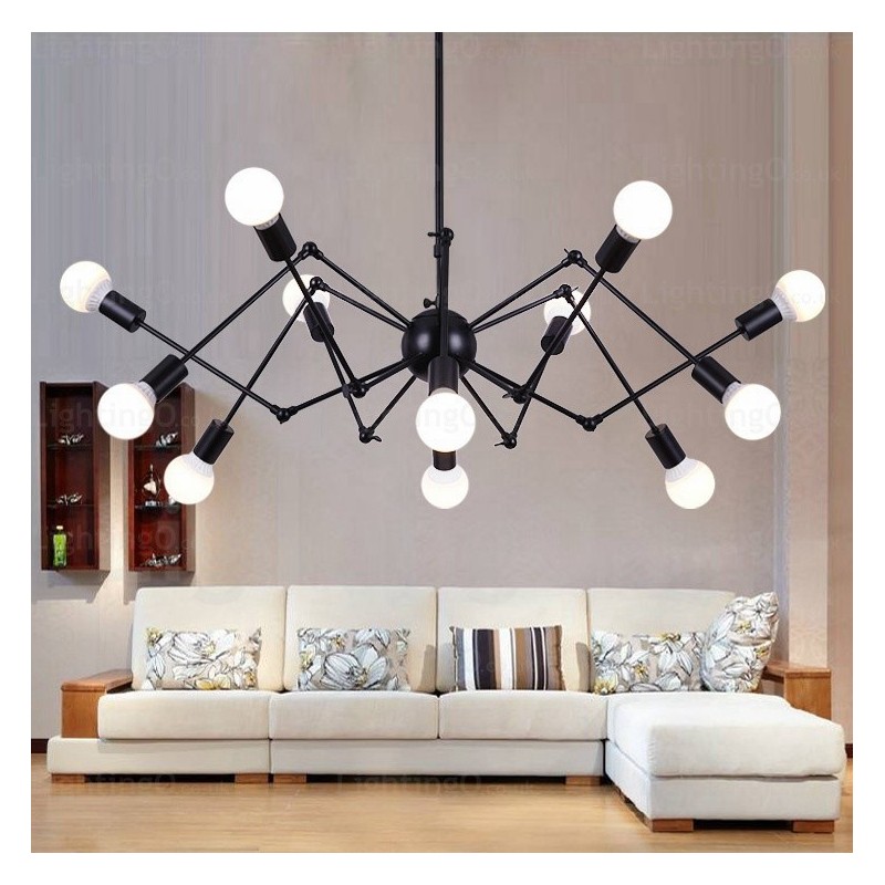 12 Light Vintage Retro Chandelier Shops