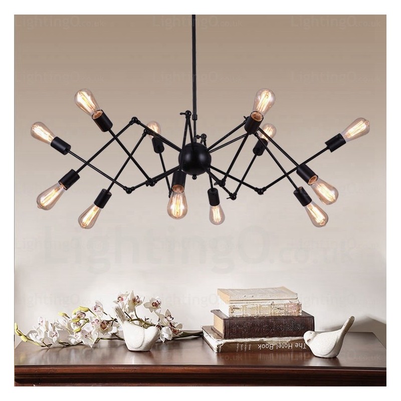 12 Light Vintage Retro Chandelier Shops