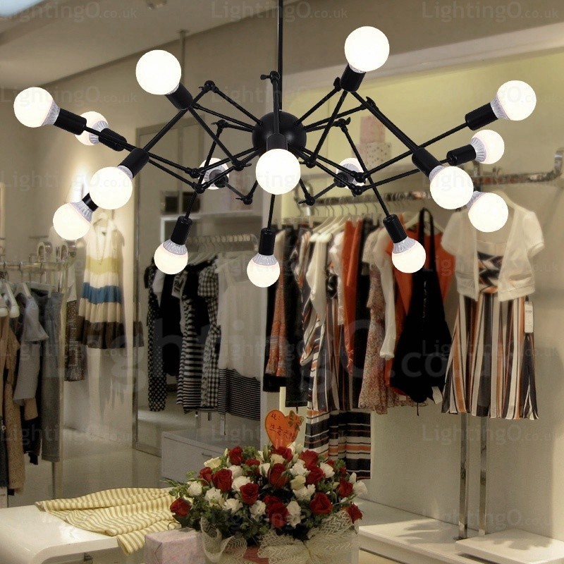 12 Light Vintage Retro Chandelier Shops