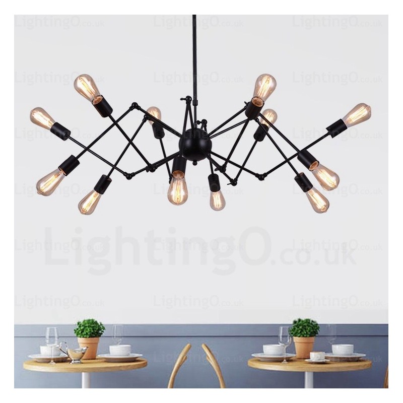 12 Light Vintage Retro Chandelier Shops