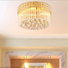 Modern Luxury Chandelier Crystal Absorb Dome Light Diameter 35CM Contains 3 Bulbs