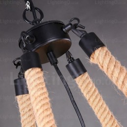 8 Light Country Rustic Pendant Light