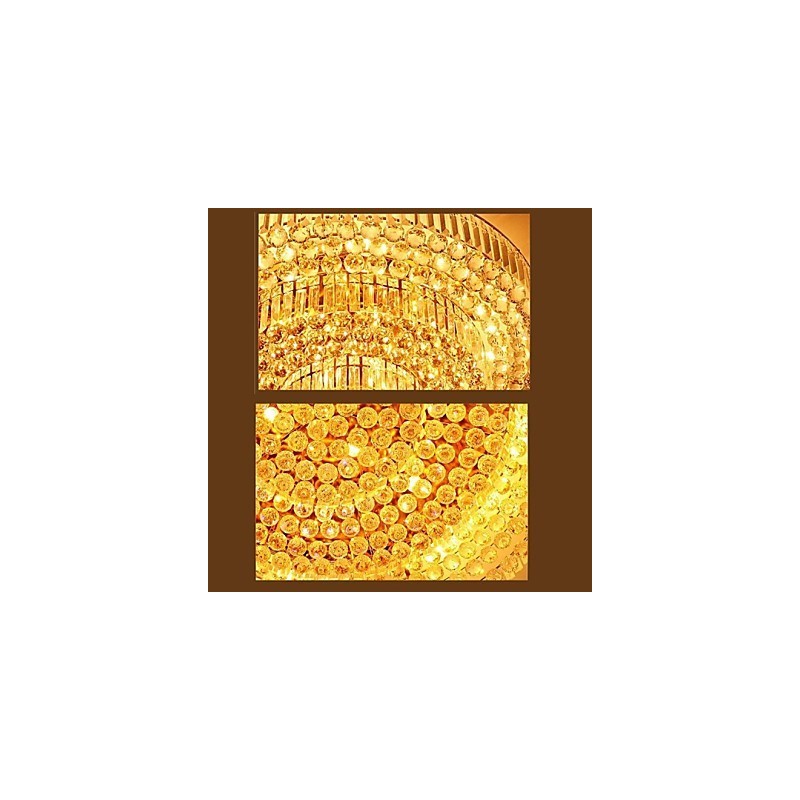 Modern Luxury Chandelier Crystal Absorb Dome Light Diameter 35CM Contains 3 Bulbs