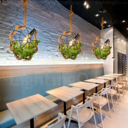 1 Light Country Rustic Vintage Retro Pendant Light