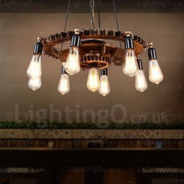 9 Light Vintage Retro Pendant Light