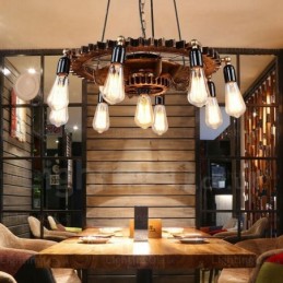 9 Light Vintage Retro Pendant Light