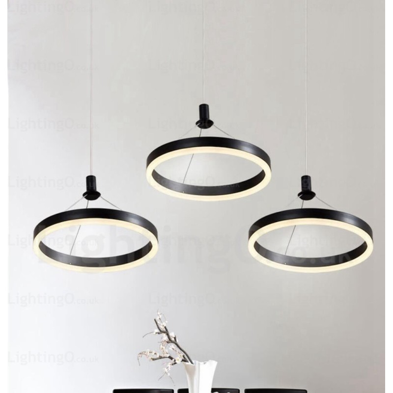 1 Light Modern Contemporary Pendant Light with Acrylic Shade