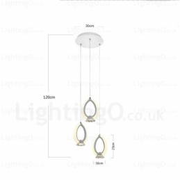 1 Light Modern Contemporary Pendant Light with Crystal Shade