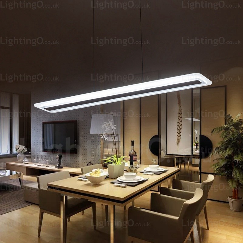 1 Light Modern Contemporary Pendant Light with Acrylic Shade