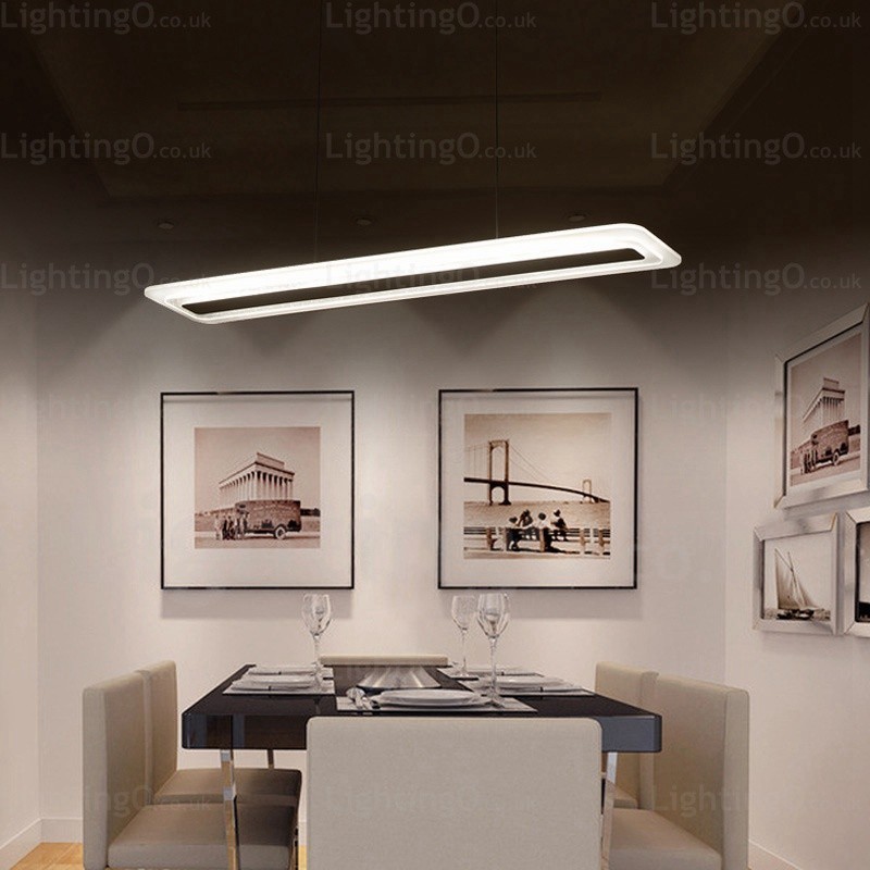 1 Light Modern Contemporary Pendant Light with Acrylic Shade