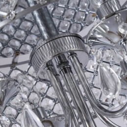 1 Light Modern Contemporary Pendant Light with Crystal Shade