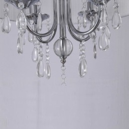 1 Light Modern Contemporary Pendant Light with Crystal Shade