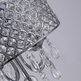 1 Light Modern Contemporary Pendant Light with Crystal Shade