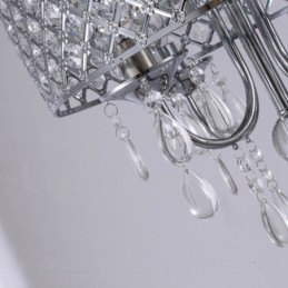 1 Light Modern Contemporary Pendant Light with Crystal Shade