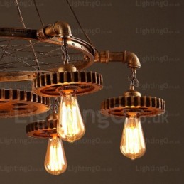7 Light Vintage Retro Pendant Light