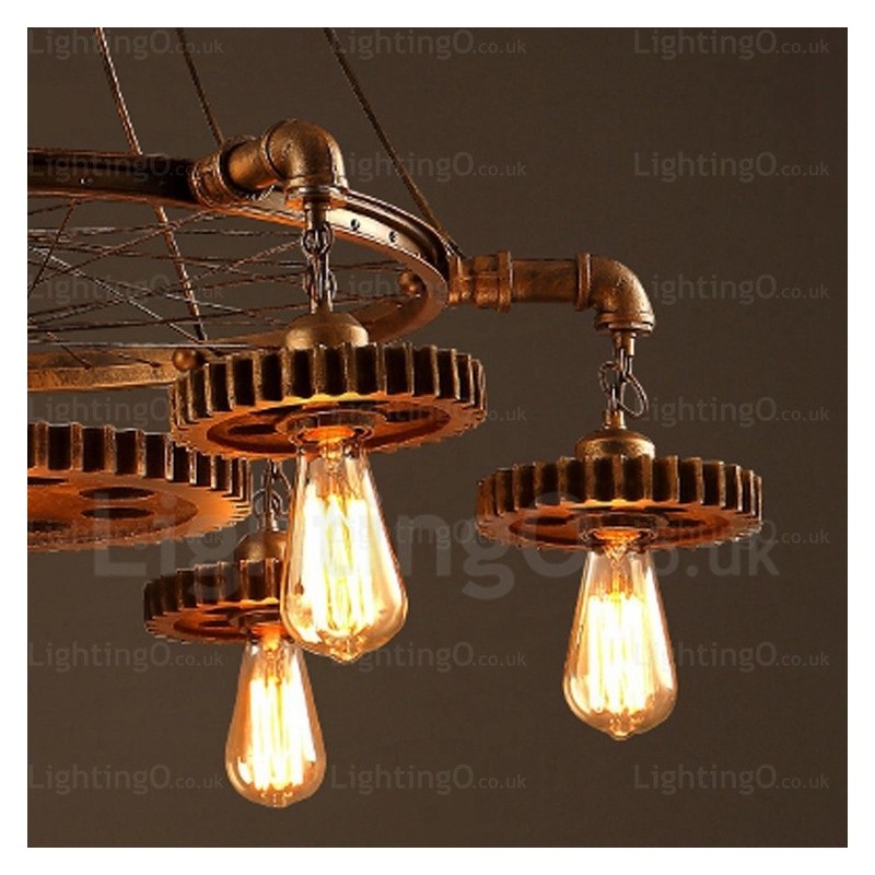 7 Light Vintage Retro Pendant Light
