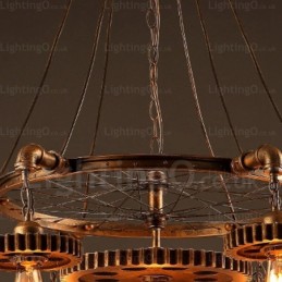 7 Light Vintage Retro Pendant Light