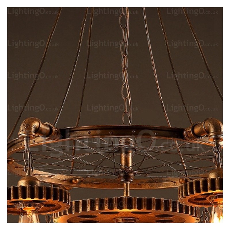 7 Light Vintage Retro Pendant Light