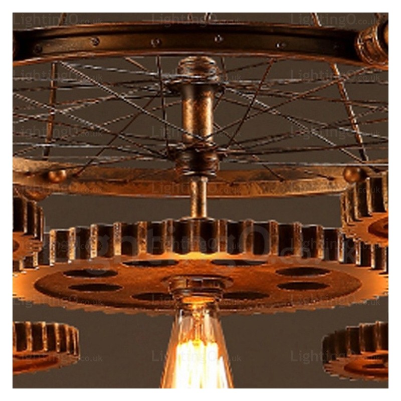 7 Light Vintage Retro Pendant Light