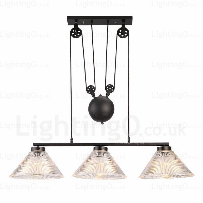 2 Light Modern Contemporary Pendant Light with Glass Shade