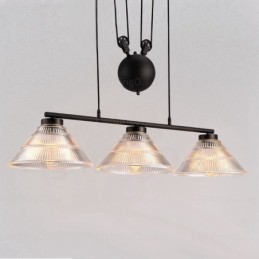 2 Light Modern Contemporary Pendant Light with Glass Shade