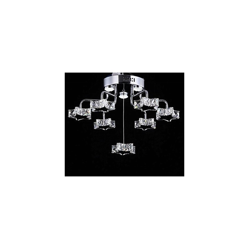 Flush Mount 7 Light Modern Electroplated Stainless