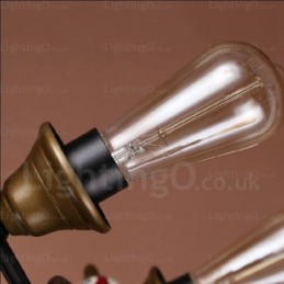 4 Light Country Rustic Vintage Retro Pendant Light