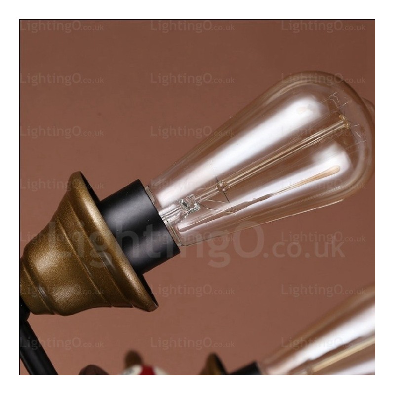 4 Light Country Rustic Vintage Retro Pendant Light