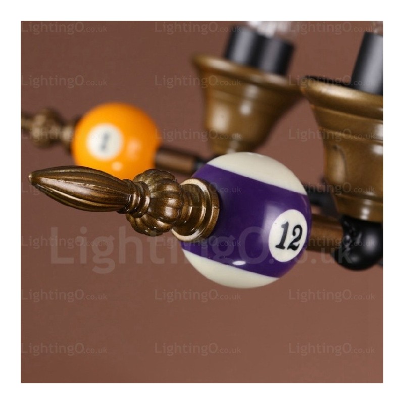 4 Light Country Rustic Vintage Retro Pendant Light