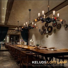 4 Light Country Rustic Vintage Retro Pendant Light