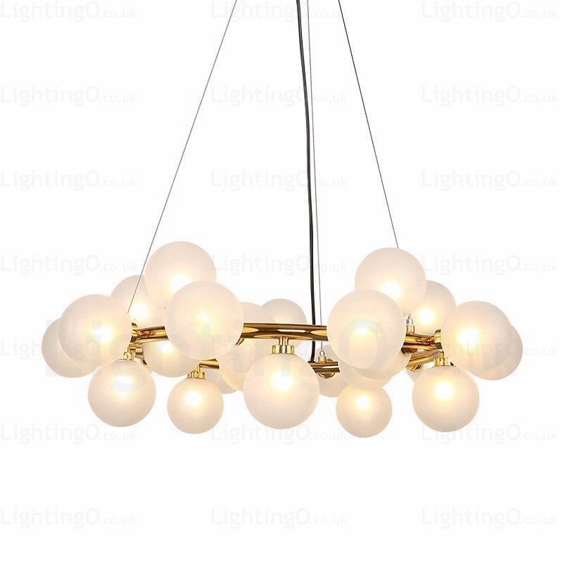 25 Light Nordic Pendant Light with Glass Shade