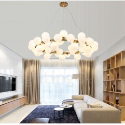 25 Light Nordic Pendant Light with Glass Shade