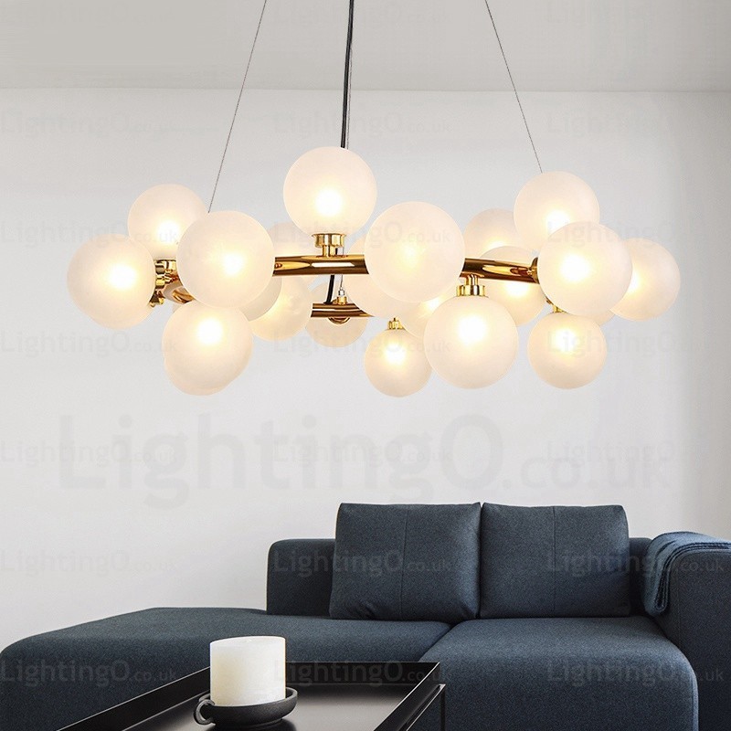 25 Light Nordic Pendant Light with Glass Shade