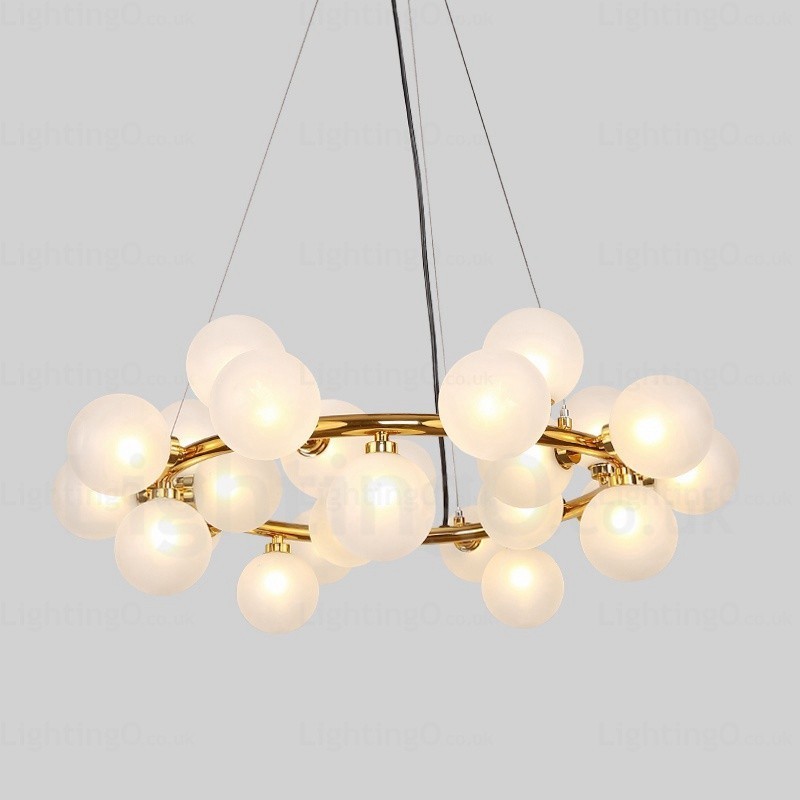 25 Light Nordic Pendant Light with Glass Shade