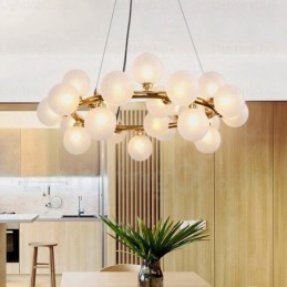 25 Light Nordic Pendant Light with Glass Shade