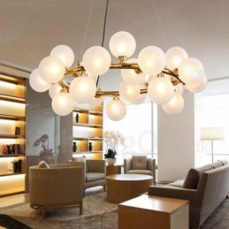 25 Light Nordic Pendant Light with Glass Shade