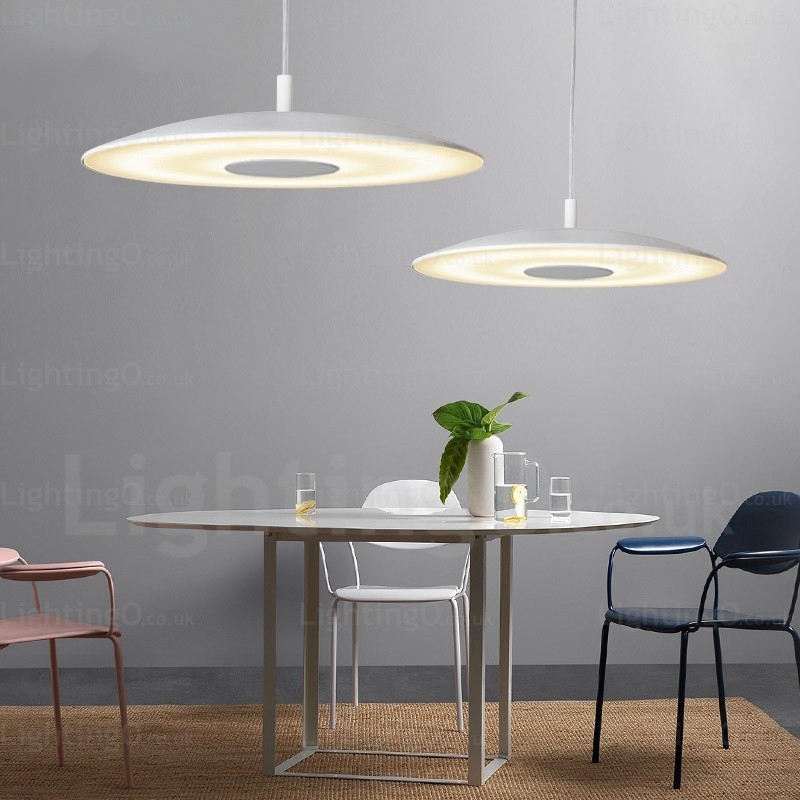 1 Light Modern Contemporary Pendant Light with Glass Shade