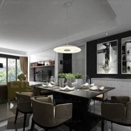 1 Light Modern Contemporary Pendant Light with Glass Shade