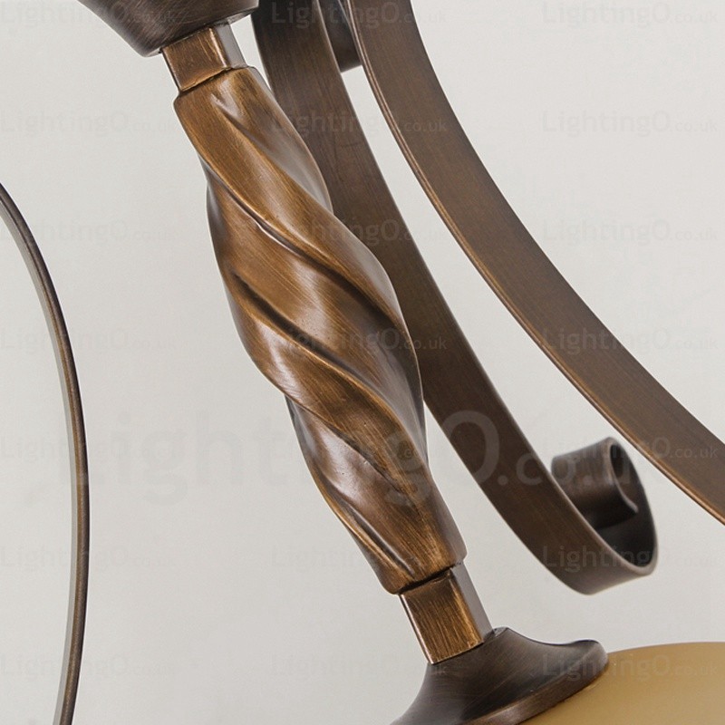 1 Light Country Rustic Pendant Light with Glass Shade