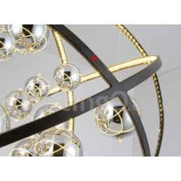 Diameter 50CM 80CM Vintage Globe Chandelier Rusty Colour Pendant Light