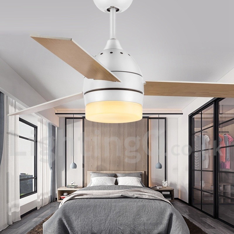 42" 48" Nordic Vintage Modern Contemporary Ceiling Fan