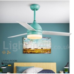 42" 48" Nordic Vintage Modern Contemporary Ceiling Fan